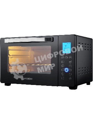 Мини-печь Hyundai MIO-HY096 28 л, 1600 Вт, черный