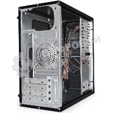 Компьютерный корпус Minitower ExeGate BA-202-UNS350 (mATX, БП UNS350 с вент. 12см, 2хUSB, аудио, черный)