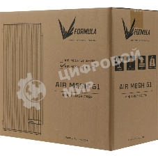 Компьютерный корпус AeroCool/Formula Air Mesh G1 черный без БП mATX 1x80мм 2xUSB 2.0 1xUSB3.1 audio bott PSU