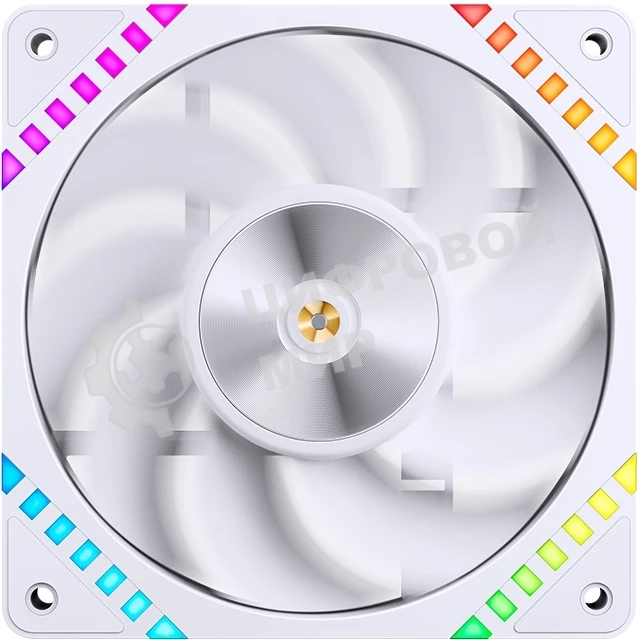 Вентилятор для корпуса JONSBO HF2-120WR Reverse (120x120x25мм, 4-pin PWM, ARGb, 63.3CFM, 29.5dBA, 2200RPM, белый)