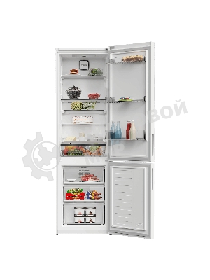 Холодильник Hotpoint HDKP 7201 W белый двухкамерный 267/100л морозилка снизу, No Frost