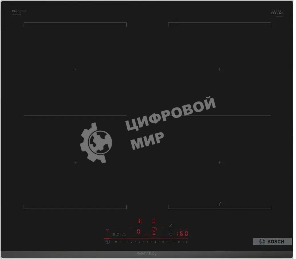 Индукционная варочная панель Bosch PVQ631HC1E черный