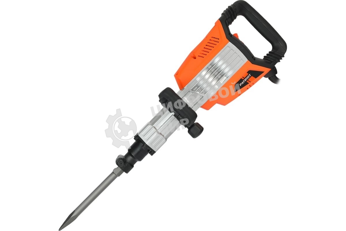 Отбойный молоток Patriot DB 550, 1700Вт, энергия удара 45 Дж, 2000 уд./мин., 2 зубила в ком, шт