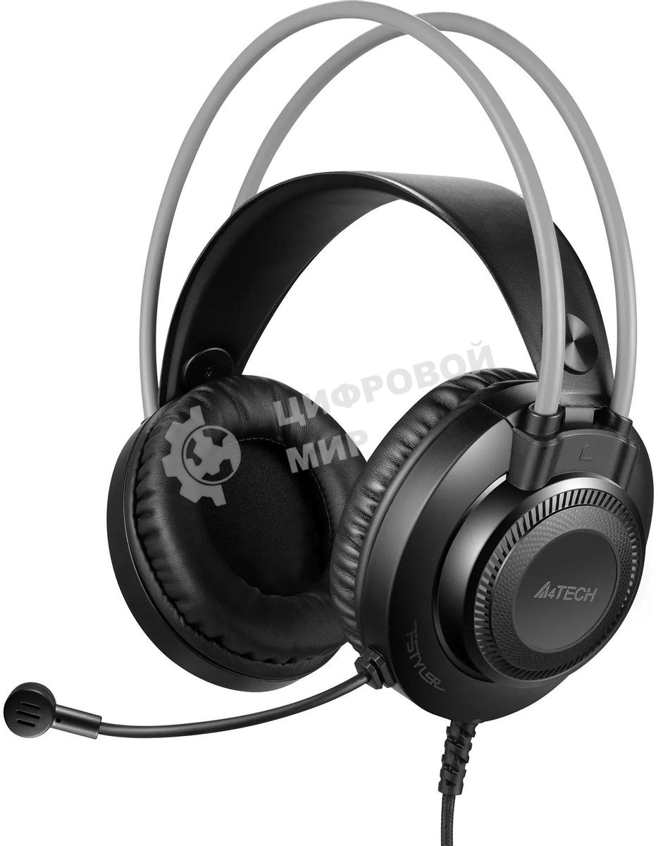 Гарнитура A4Tech Fstyler FH200U серый, проводная