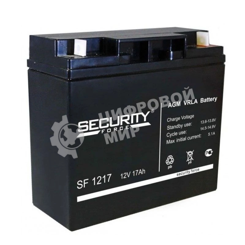 Батарея для ИБП Delta (Security Force) SF 1217 напряжение 12/17В