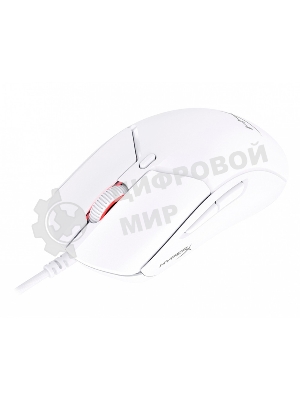 Мышь проводная HyperX Pulsefire Haste 2 белый, 26000 dpi, USB, кнопки - 6