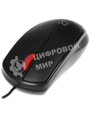 Мышь проводная Defender Icon MB-057 черный, 1000 dpi, USB, кнопки - 3