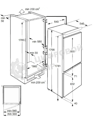 Встраиваемый холодильник LEX RBI 201 NF
