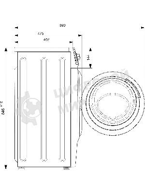 Стиральная машина Atlant СМА-60У1210-00 белый, загрузка фронтальная 6 кг, 1000 об/мин, класс: А++