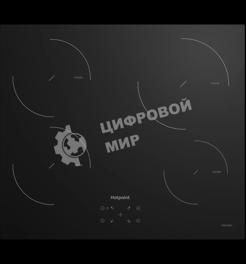 Встраиваемая индукционная варочная панель Hotpoint HQ 1460S NE, Черный