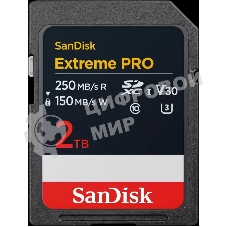 Флешка USB SDXC 2Tb SanDisk Extreme Pro UHS-I Class 3 (U3) V30 200/140 Mb/s SDSDXXD-2T00-GN4IN