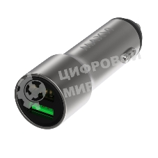 Автомобильное зарядное устройство Maxvi CCM-M242 metallic silver 2.4A 2xUSB