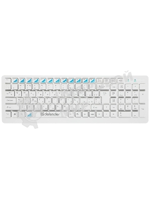 Комплект клавиатура+мышь Defender Skyline 895 беспроводной, USB, 2000 DPI, белый