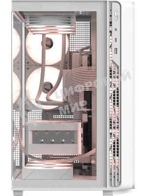 Компьютерный корпус Formula V Line Crystal Z7 PA White, ATX, TYPE-C*1, USB3.0*1, Front+Side Glass, SIDE 3x PERFORMANCE ARGB, REAR 2x PERFORMANCE ARGB