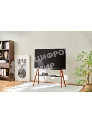Подставка для телевизора Cactus CS-ST3647BKWN черный/орех, 49