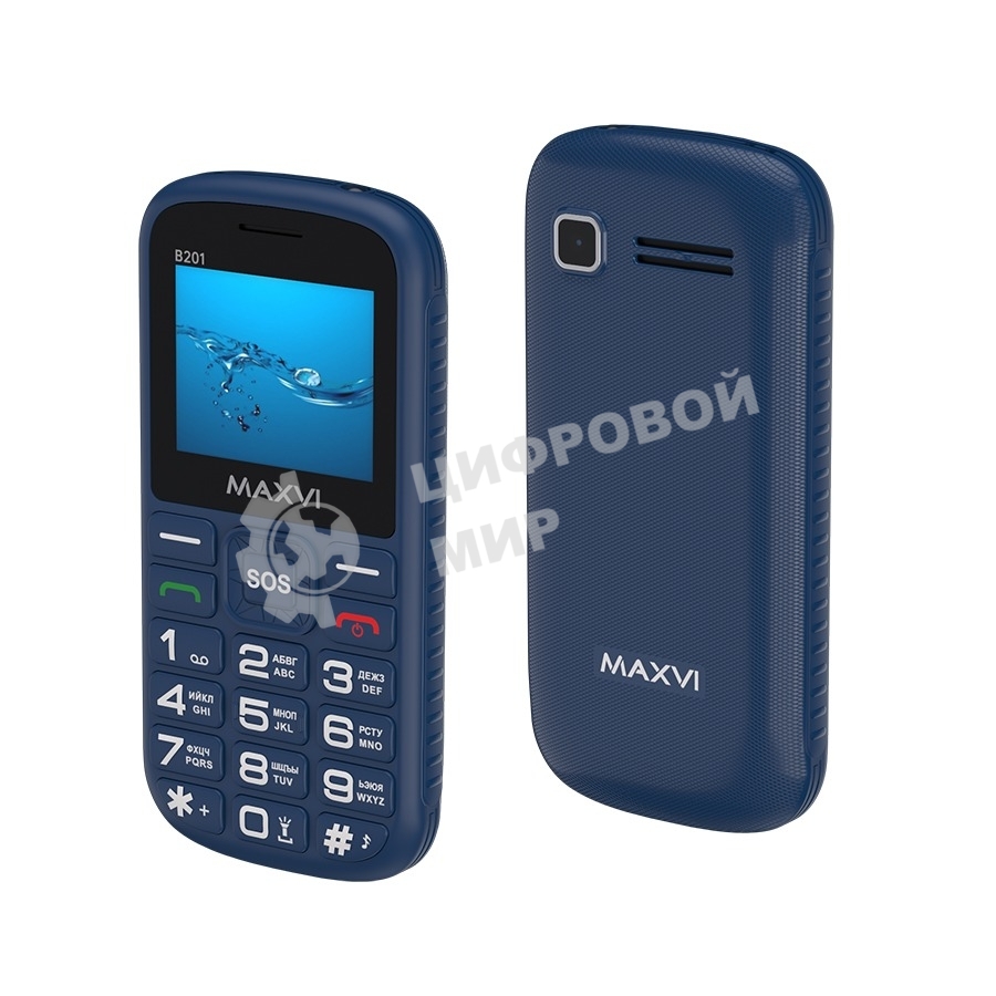 Мобильный телефон Maxvi B201 синий