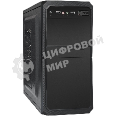 Компьютерный корпус Minitower ExeGate BA-202-UNS350 (mATX, БП UNS350 с вент. 12см, 2хUSB, аудио, черный)