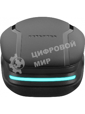 Наушники TWS Defender CyberDots 285 черный, внутриканальные, Bluetooth, светодиодная подсветка, до 4 ч