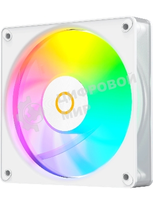 Вентилятор для корпуса Ocypus Gaммa F12 Elite WH ARGB REVERSE BLADE, 120x120x25мм, 4-PIN PWM, 600-1800 RPM, 26 DBA MAX, HYDRO BEARING