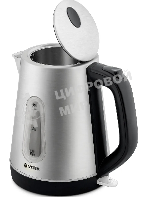 Чайник электрический Vitek VT-7038(ST) Мощность 2200 вт. Объем 1.7 л,Тип нагревательного элемента скрытый.