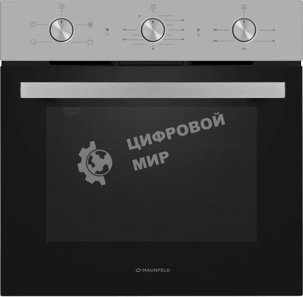 Шкаф духовой электрический Maunfeld AEOC6040S, 60л, дверца с 3 стеклами, нержавеющая сталь