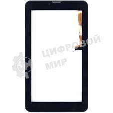 Сенсорное стекло (тачскрин) для Irbis TZ761, черное с рамкой