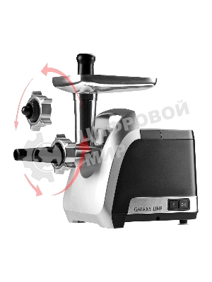 Мясорубка электрическая Galaxy Line GL 2423 черный, 2200 Вт, 2.6 кг/мин, реверс, защита от перегрузки, насадки - 6