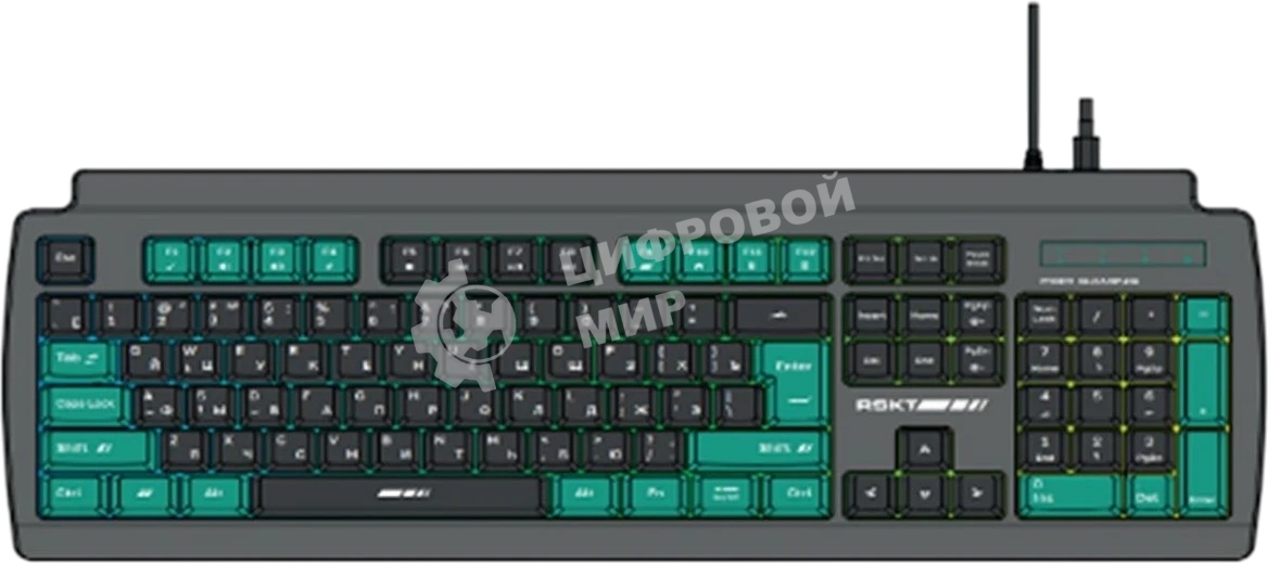 Клавиатура Raskat KG001 проводная, USB Type-A, серый