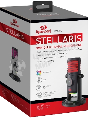 Игровой стрим микрофон Redragon Stellaris GM306 USB,омнидир,подсветка_1