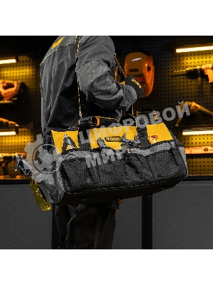 Сумка для инструмента Denzel 500х245х300 мм, 20 карман., съемный органайз. 10 карман., наплеч. рем.