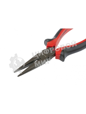 Длинногубцы Matrix 17158 черный Nickel, 160 мм, прямые, двухкомпонентные рукоятки