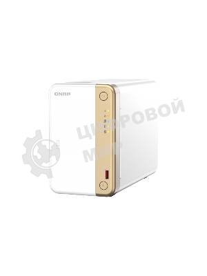 Сетевое хранилище channel QNAP TS-262-4G NAS 2 HDD trays, 2 x M.2 NVMe PCIe Gen 3 x1, 2-core Intel Celeron N4505 2.9 GHz, 4 Gb RAM (4Gb max), 1x2.5 Gigabit Ethernet, Slot PCIe Gen 3 x2, 2 USB 3.2 Gen 2 (10Gbps) Port, 2xUSB USB 2.0 port, 1xHDMI 2.0