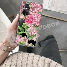 Чехол (клип-кейс) Gresso Air, для Honor 50, прозрачный/рисунок gr17aaae9318