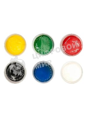 Гуашь Silwerhof Монстрики, 6 цветов, баночка, 20 мл, картонная коробка