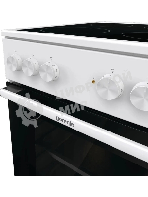 Плита электрическая Gorenje GEC5A41WG белый, конфорок 4 электрических, духовка 62 л, 50 см x 85 см x 59.4 см