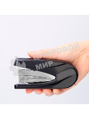 Степлер Deli 0421BLACK 24/6 26/6 (30 листов) черный, 50 скоб, коробка