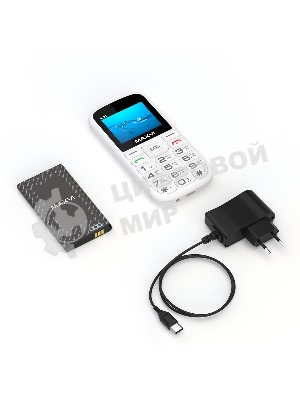 Мобильный телефон Maxvi B201 белый