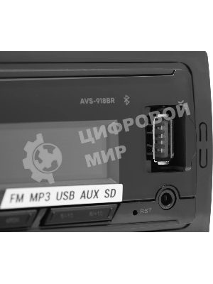 Автомагнитола ACV AVS-918BR, 1 DIN, Bluetooth, USB Type-A, AUX