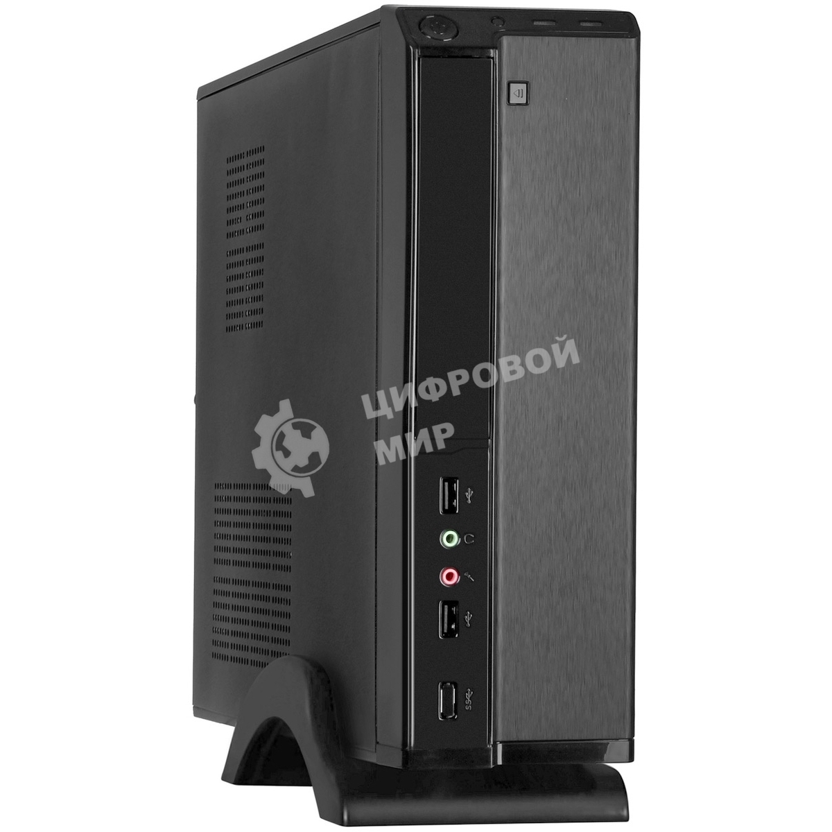 Компьютерный корпус MiniITX ExeGate MI-207 Black, miniITX/mATX, (без БП), 2хUSB, Audio