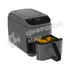 Аэрогриль GARLYN AG-1500 серый, 1500 Вт, 5.5 л, сенсор, 17 программ