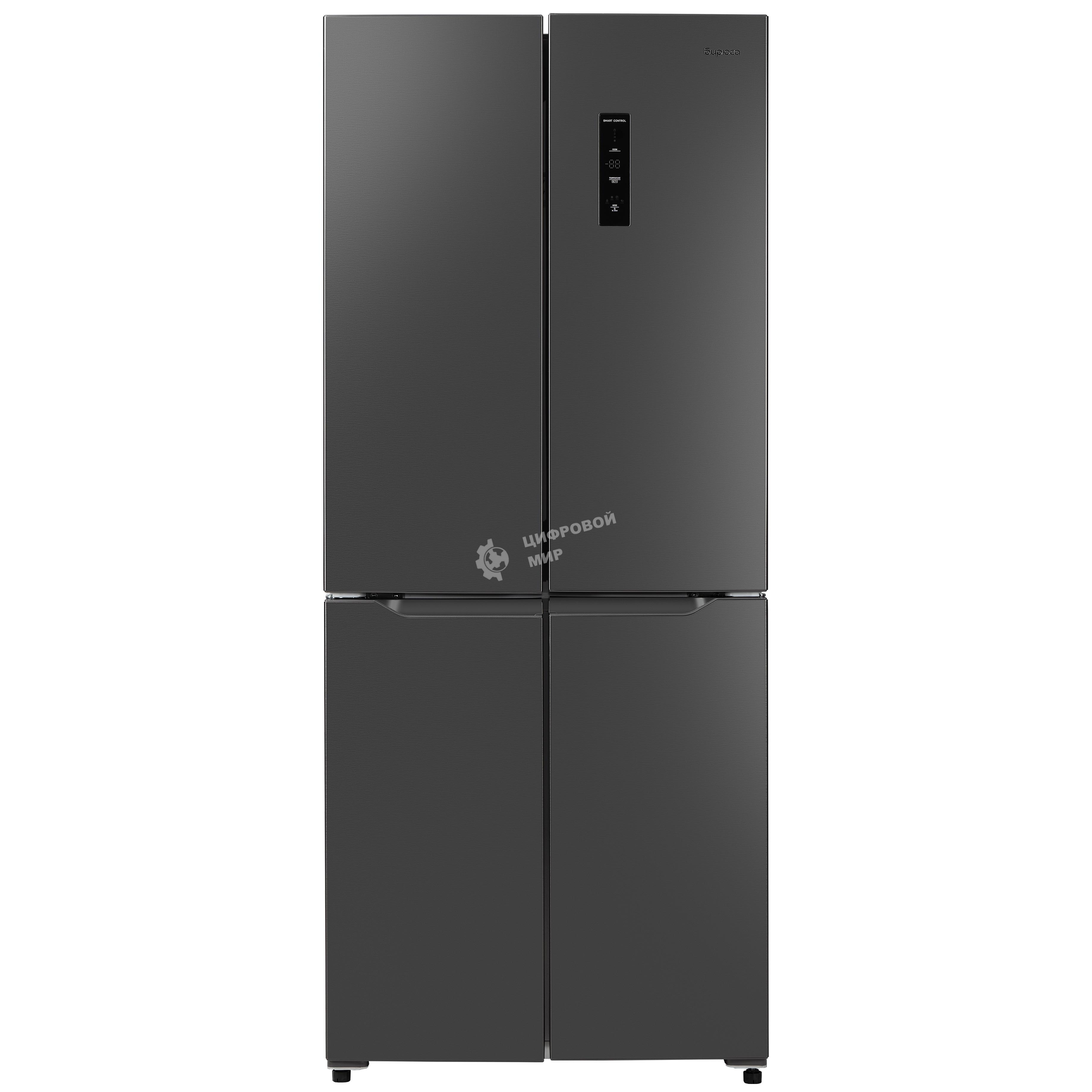 Холодильник Бирюса CD 405 DI темная нержавеющая сталь двухкамерный 289/130л морозилка снизу Side by Side