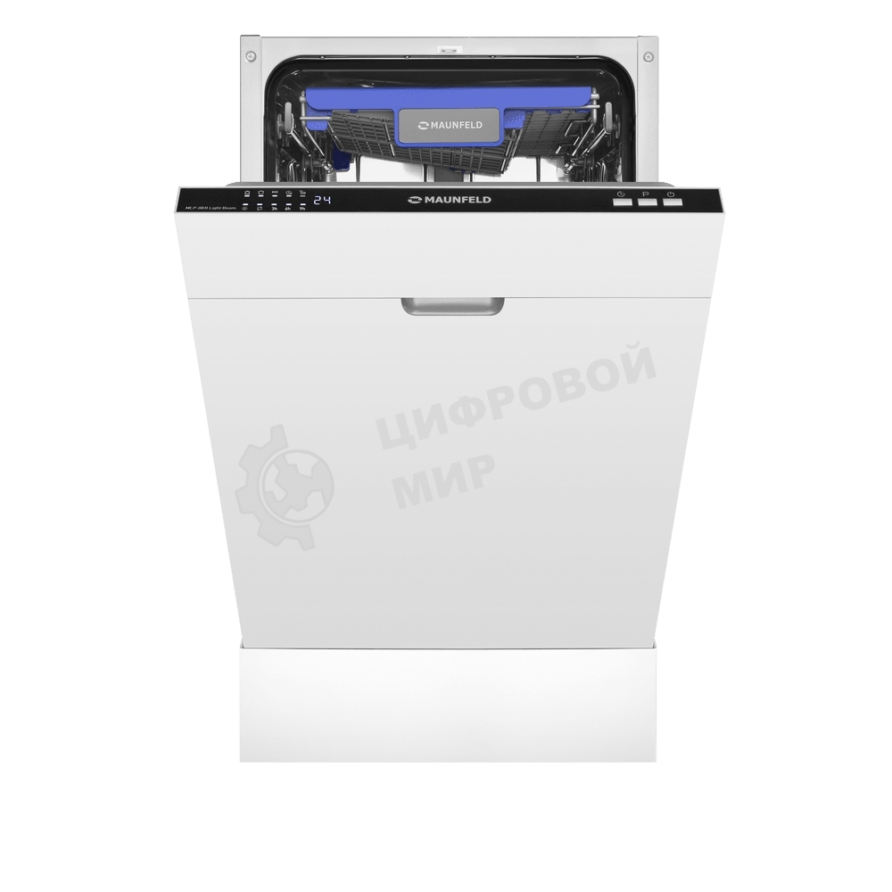 Встраиваемая посудомоечная машина Maunfeld MLP-083I, черный, 44.8 см, 10 компл., 49 дБ, класс A++