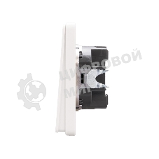 Выключатель Kranz ROUND 1 кл с подсветкой 10А с/у перламутр