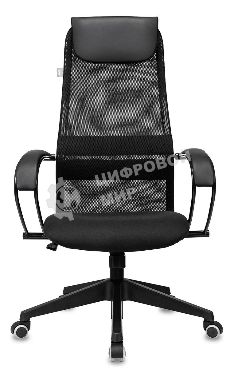 Кресло Бюрократ CH-607 TW-01 черный, сетка, подголовник
