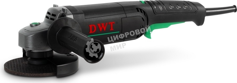 Угловая шлифовальная машина DWT WSP12-125 TVQ /1200 Вт/до 11 000 об.в мин/125 мм/морозостойкий кабель/черный (WSP12-125 TVQ)