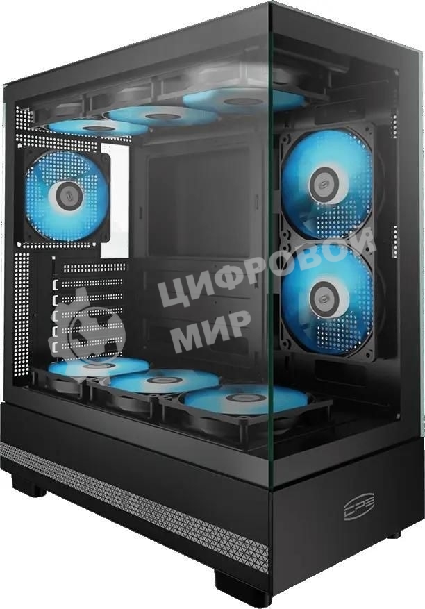 Корпус PcCooler C3Q500 BK черный без БП ATX 9x120мм 5x140мм 2xUSB3.0 audio bott PSU