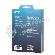 Мышь проводная Acer OMW134 черный, 3200 dpi, USB, кнопки - 6