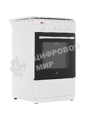 Плита комбинированная Cezaris ПГЭ 1000-03 белый, конфорок 4 шт, духовка 45 л, 51 см x 85 см x 52 см