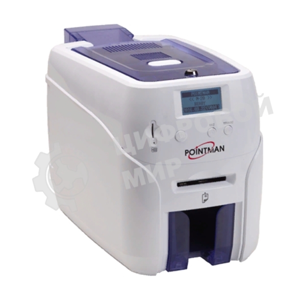 Принтер пластиковых карт Poscenter Pointman Nuvia N20 300 dpi, до 600 карт/час, USB, Ethernet, RS-232, белый