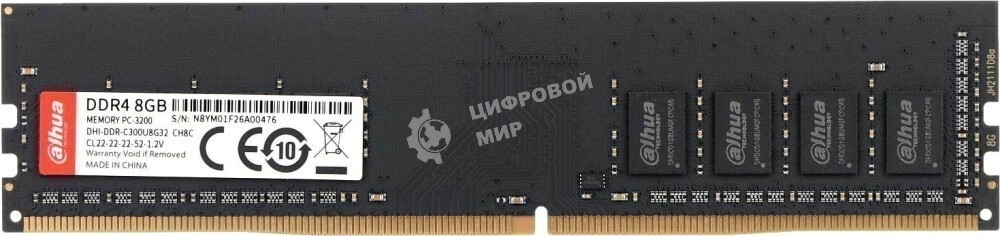 Оперативная память Dahua, DDR4, 8GB (1x8GB), 3200 MHz, CL22, DIMM